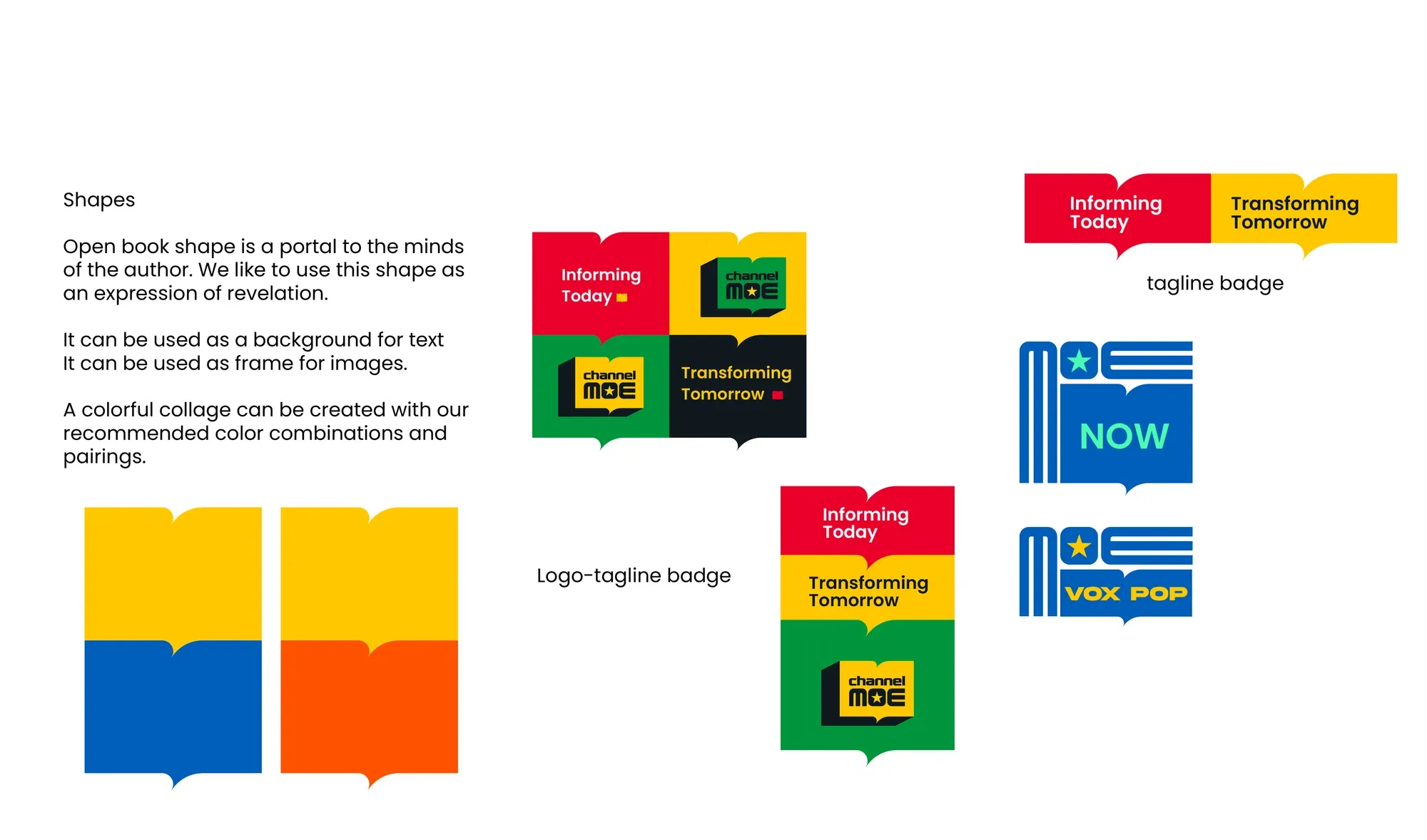 Presentation folders in a red-to-blue gradient beside a patterned navy folder.